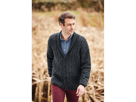 Cardigan In Hayfield Bonus Aran 10079