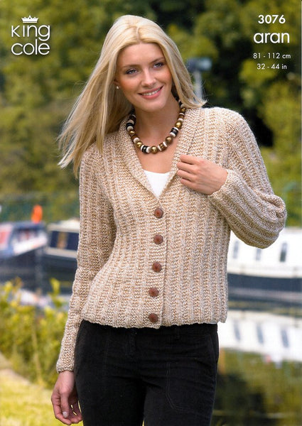 Cardigan and Bolero Knitted in King Cole Fashion Aran (3076) – Deramores US