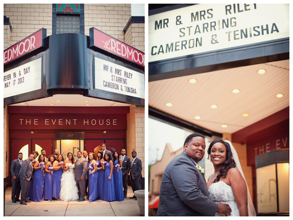 movie theme wedding theatre marquee