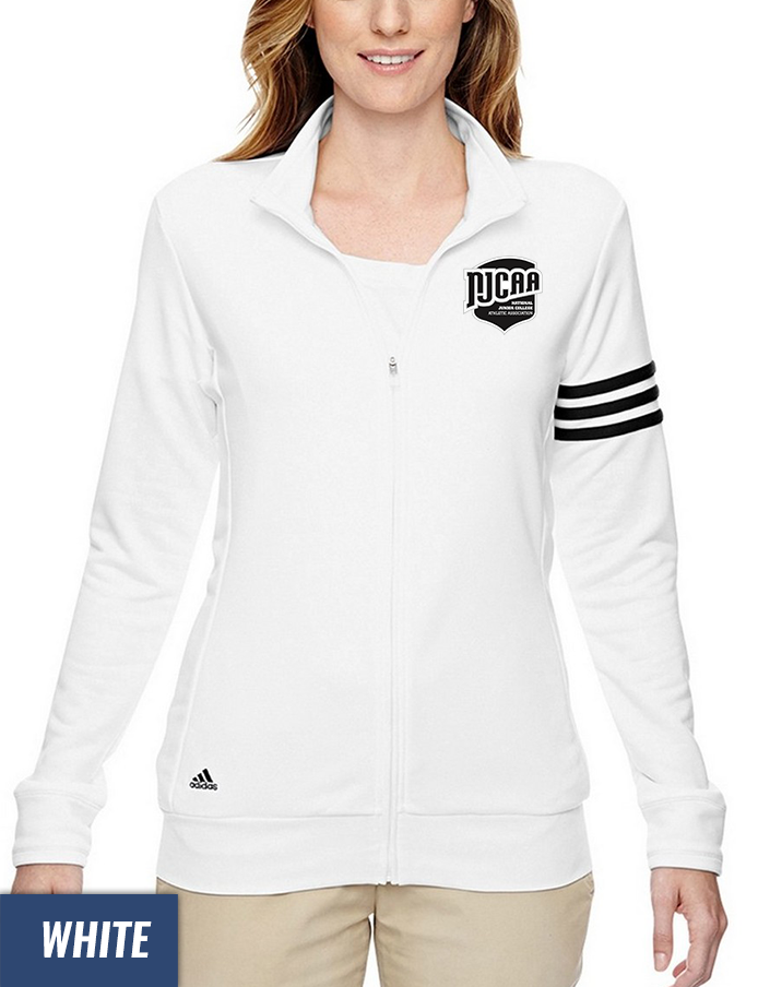 Adidas Golf Women's ClimaLite 3-Stripes French Terry Full-Zip Jacket -  NJCAA Store