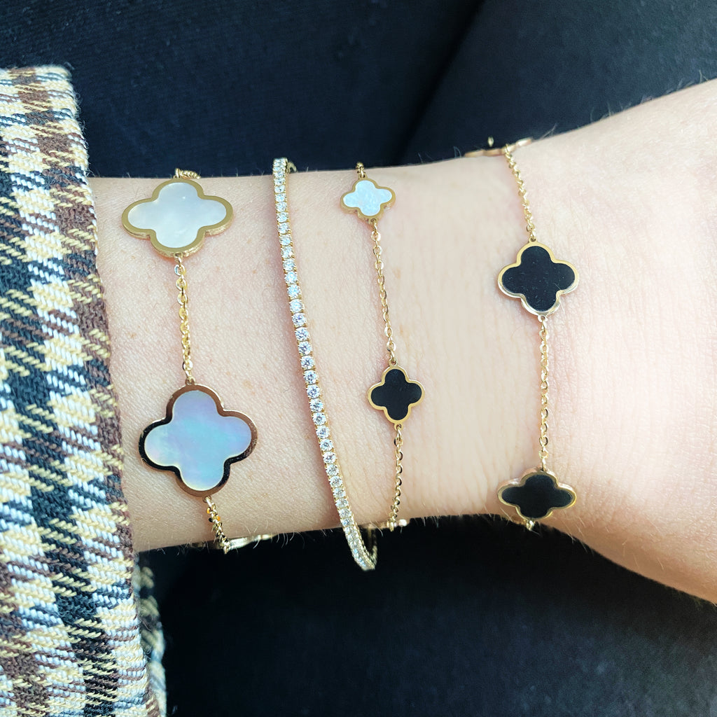 Oshi Jewels Mini Clover Bracelet