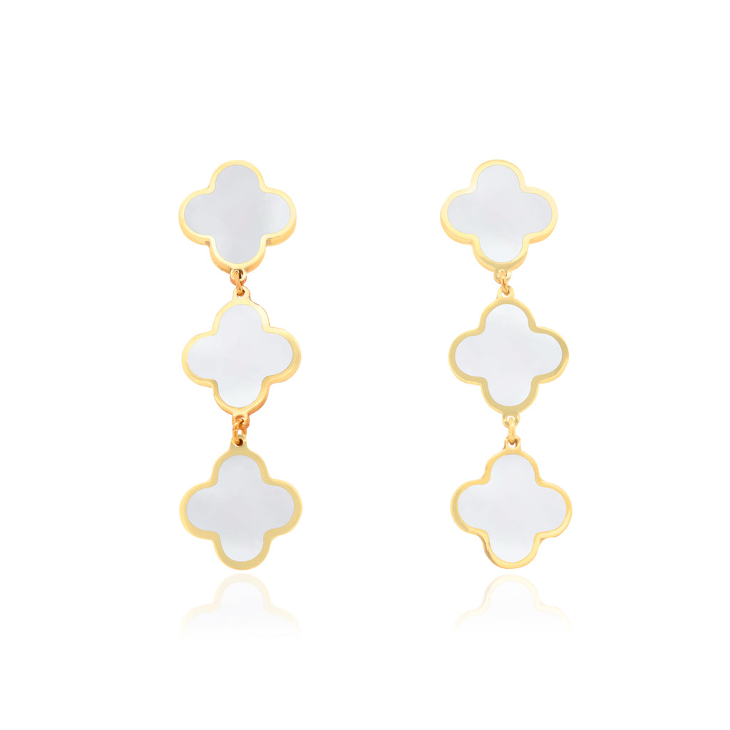 14K Gold, Gemstone, Diamond Trendy Earrings - The Lovery