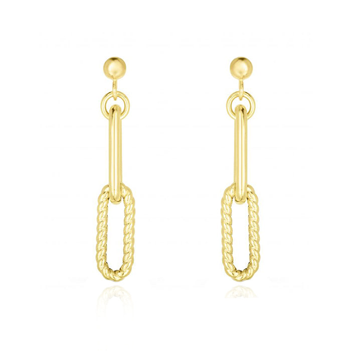 14K Gold, Gemstone, Diamond Trendy Earrings - The Lovery