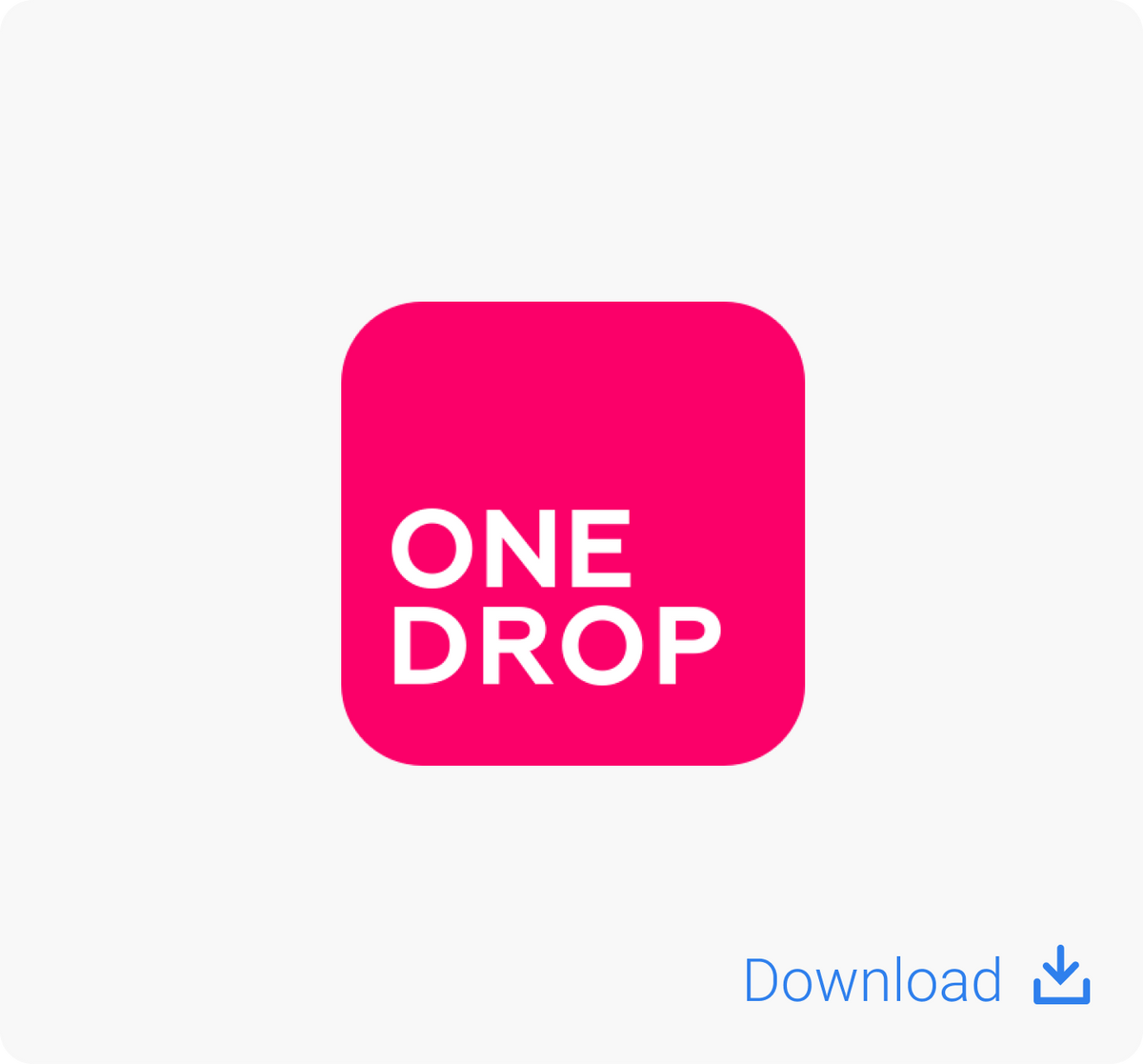 One Drop mobile app logo download thumbnail