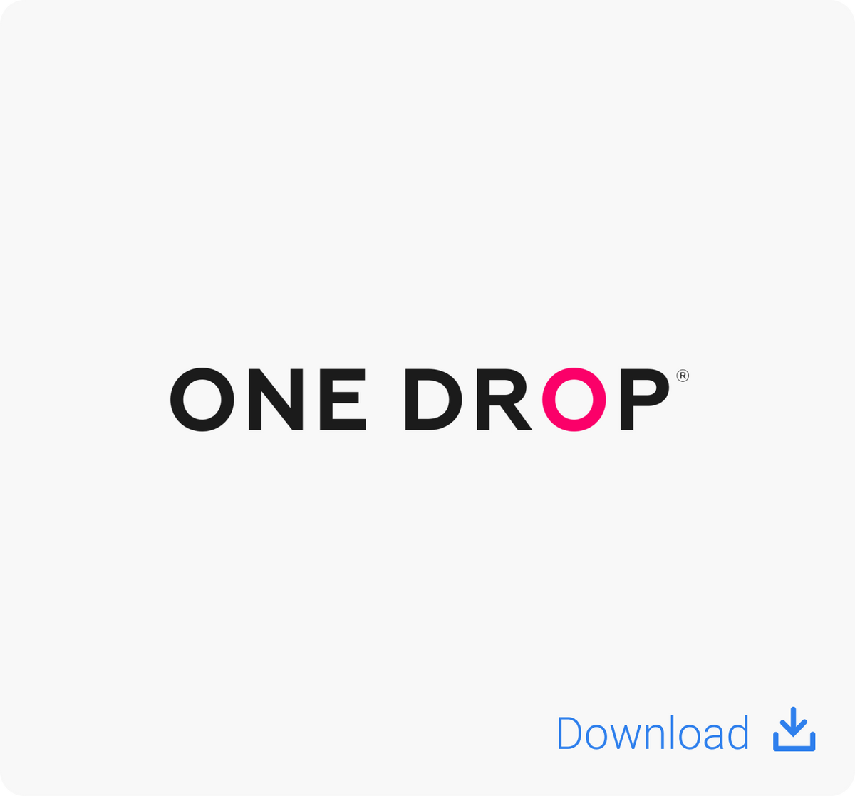 One Drop registered wordmark logo download thumbnail