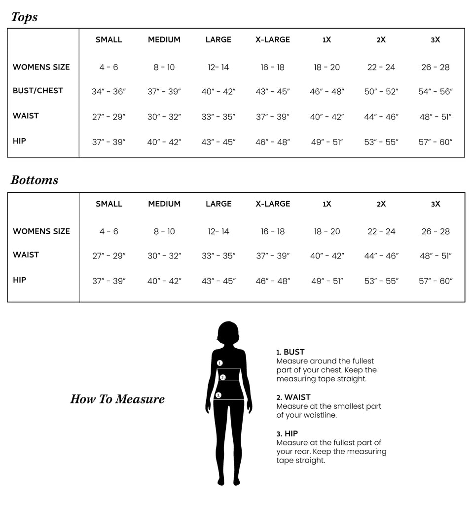 Women's Clothing Size Guide, Ladies' Size Chart