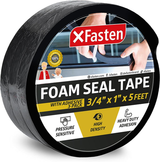XFasten Duct Tape, Transparent, 2 Inches x 30 Yards (3-Pack)