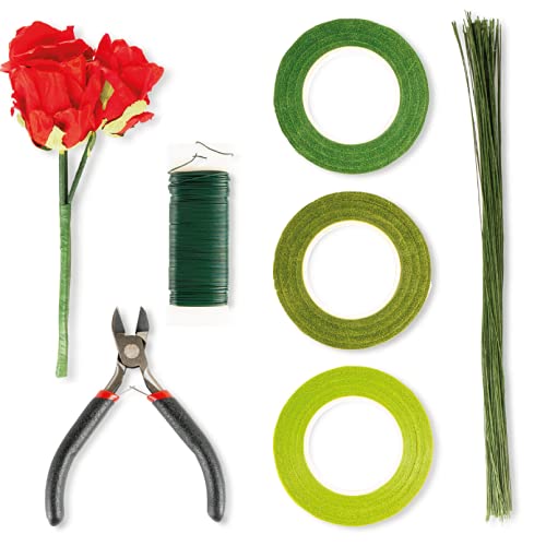 13MM DARK GREEN FLORIST TAPE 30YDS PK OF 6 - Habico