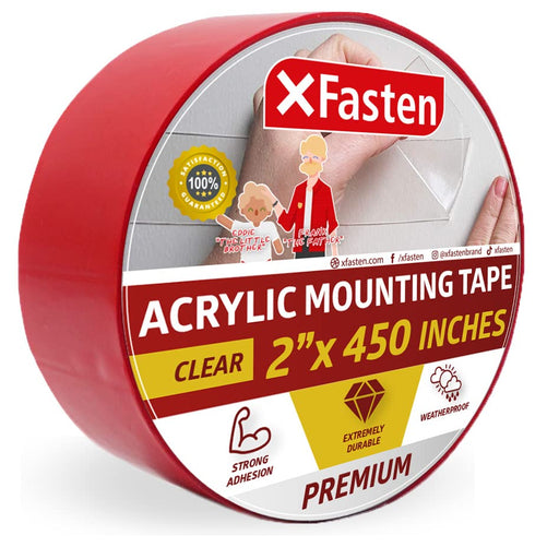XFasten Foam Mounting Tape, 1 Inch x 150 Inch
