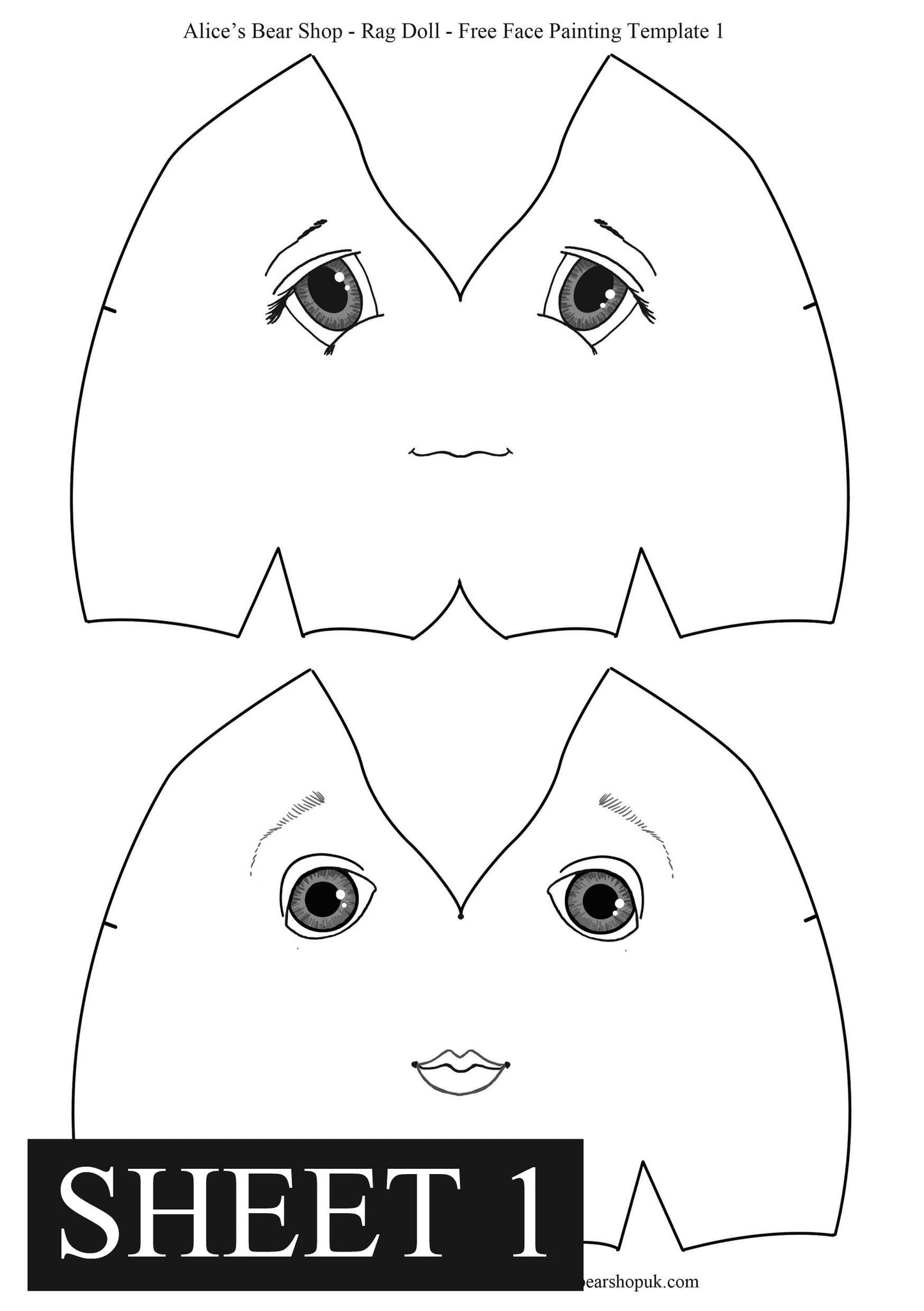 free-rag-doll-face-painting-a4-templates-alice-s-bear-shop