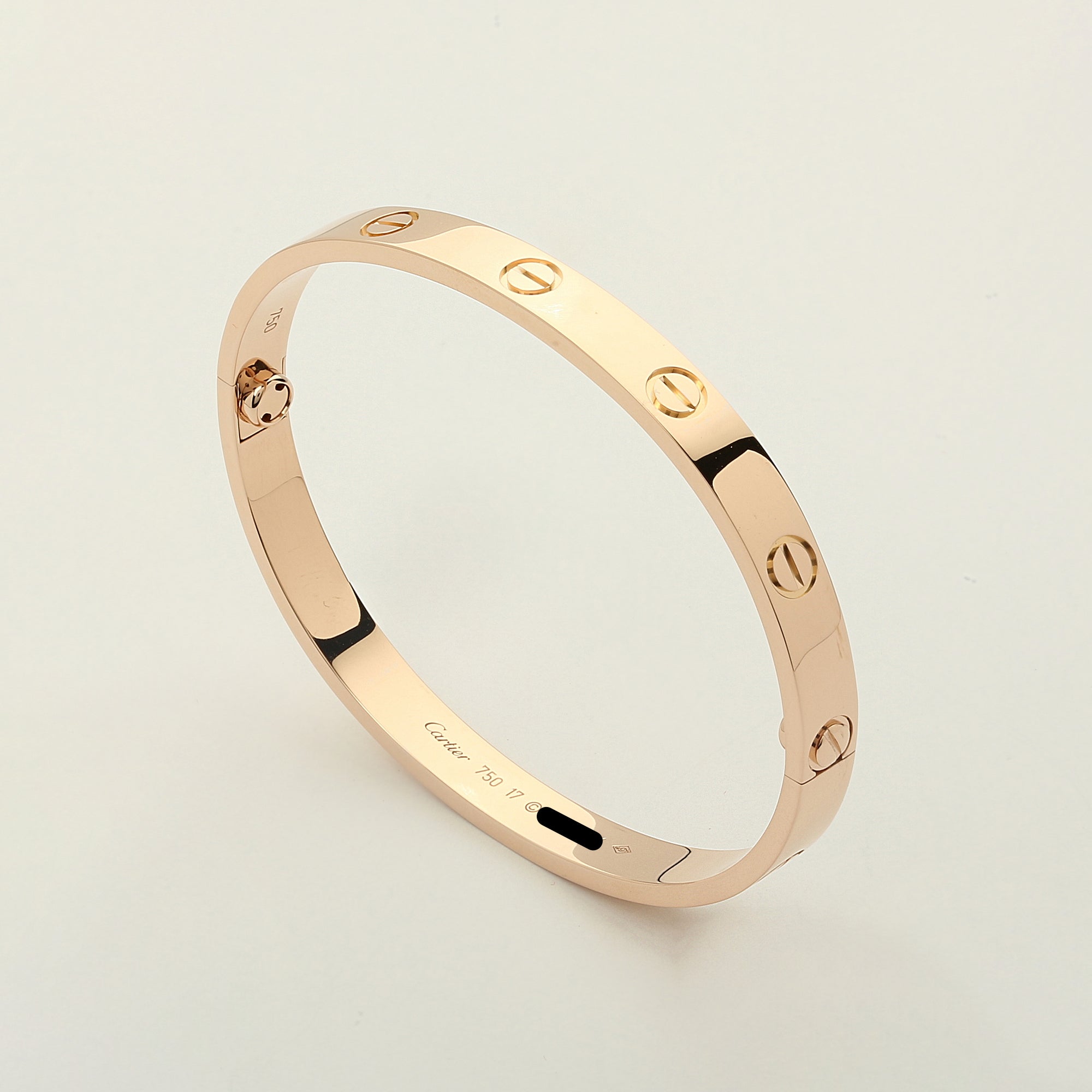 cartier rose gold screw