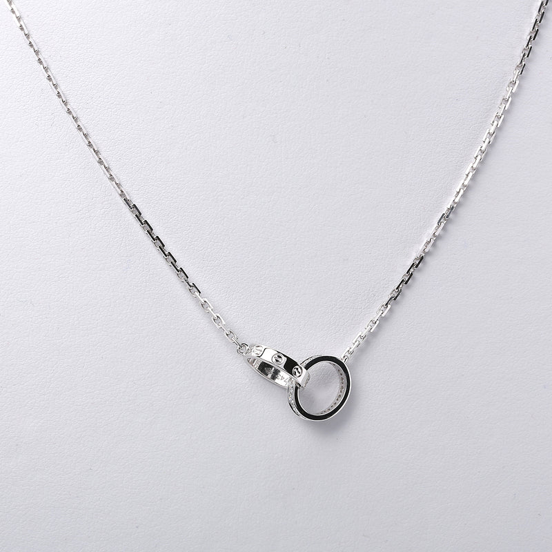 cartier love white gold necklace