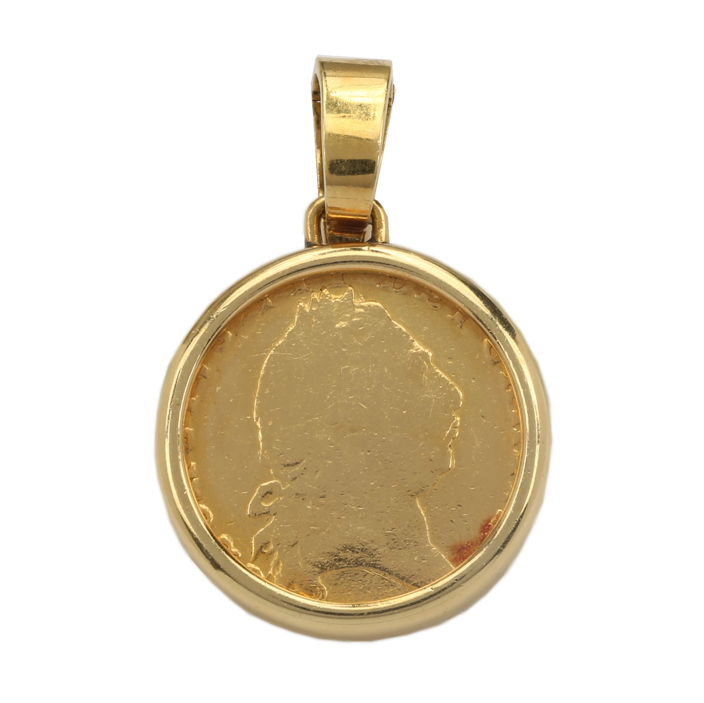 bulgari coin pendant