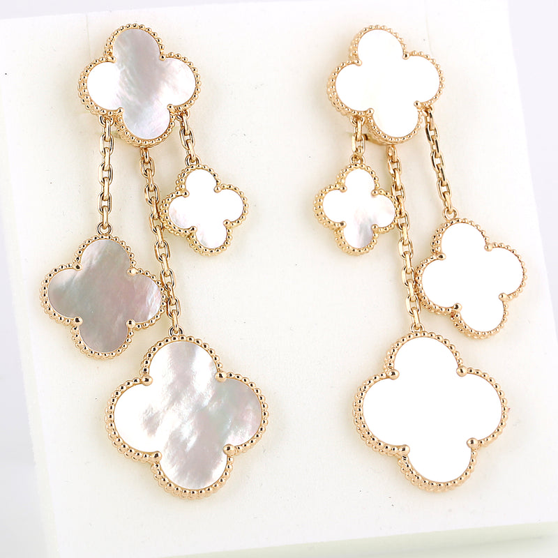 alhambra earrings mother of pearl