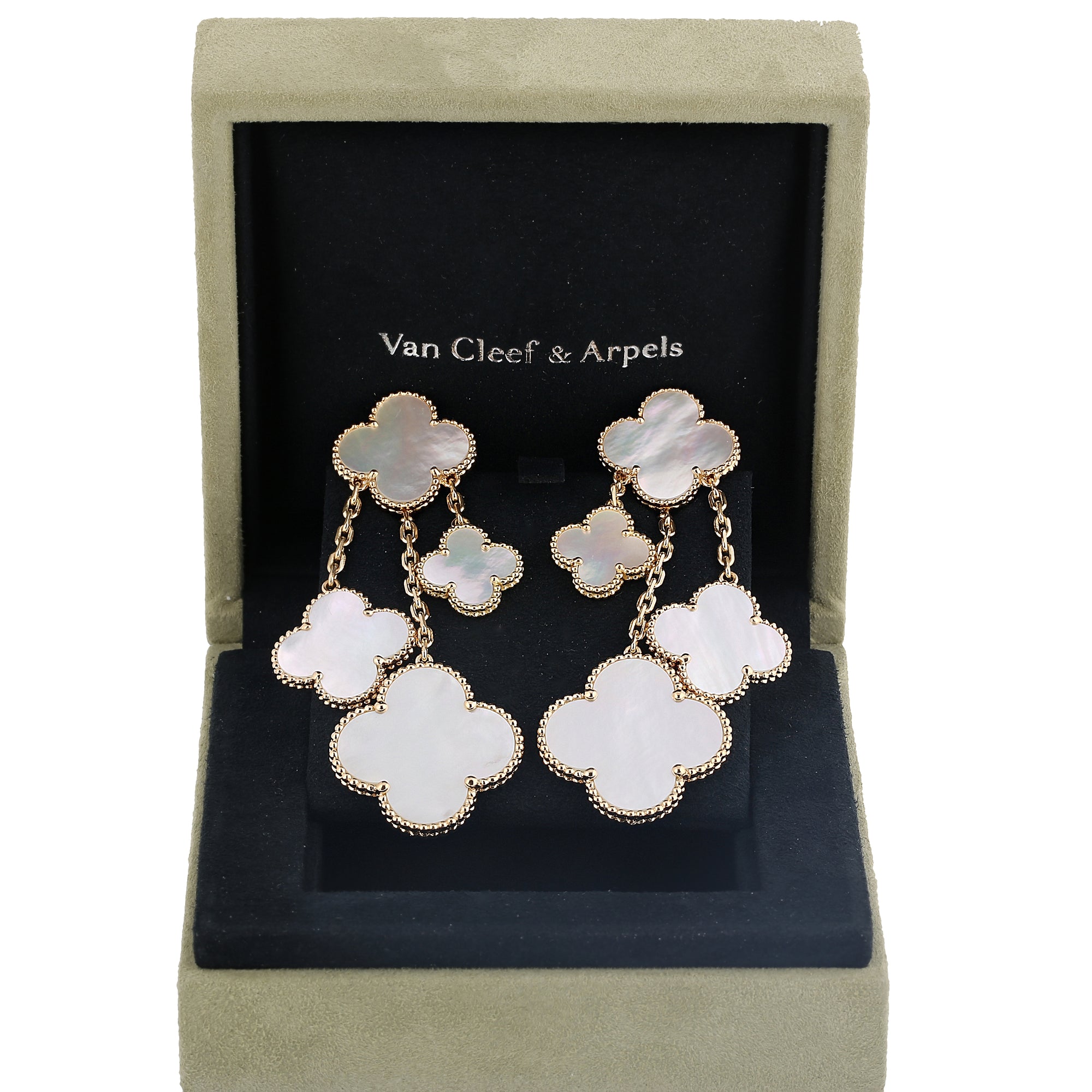 alhambra earrings mother of pearl