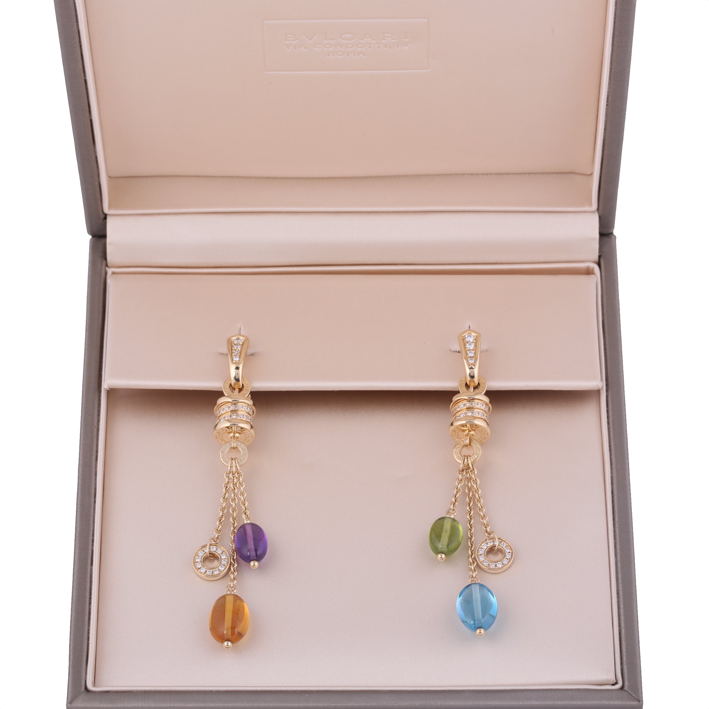 bvlgari gemstone earrings