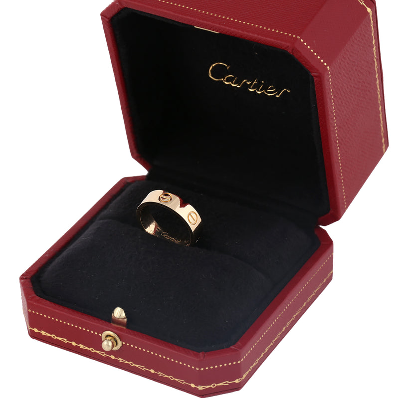 18k Yellow gold Cartier Love ring. size 