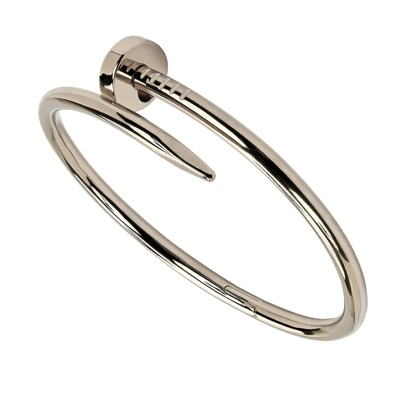 cartier nail bangle silver