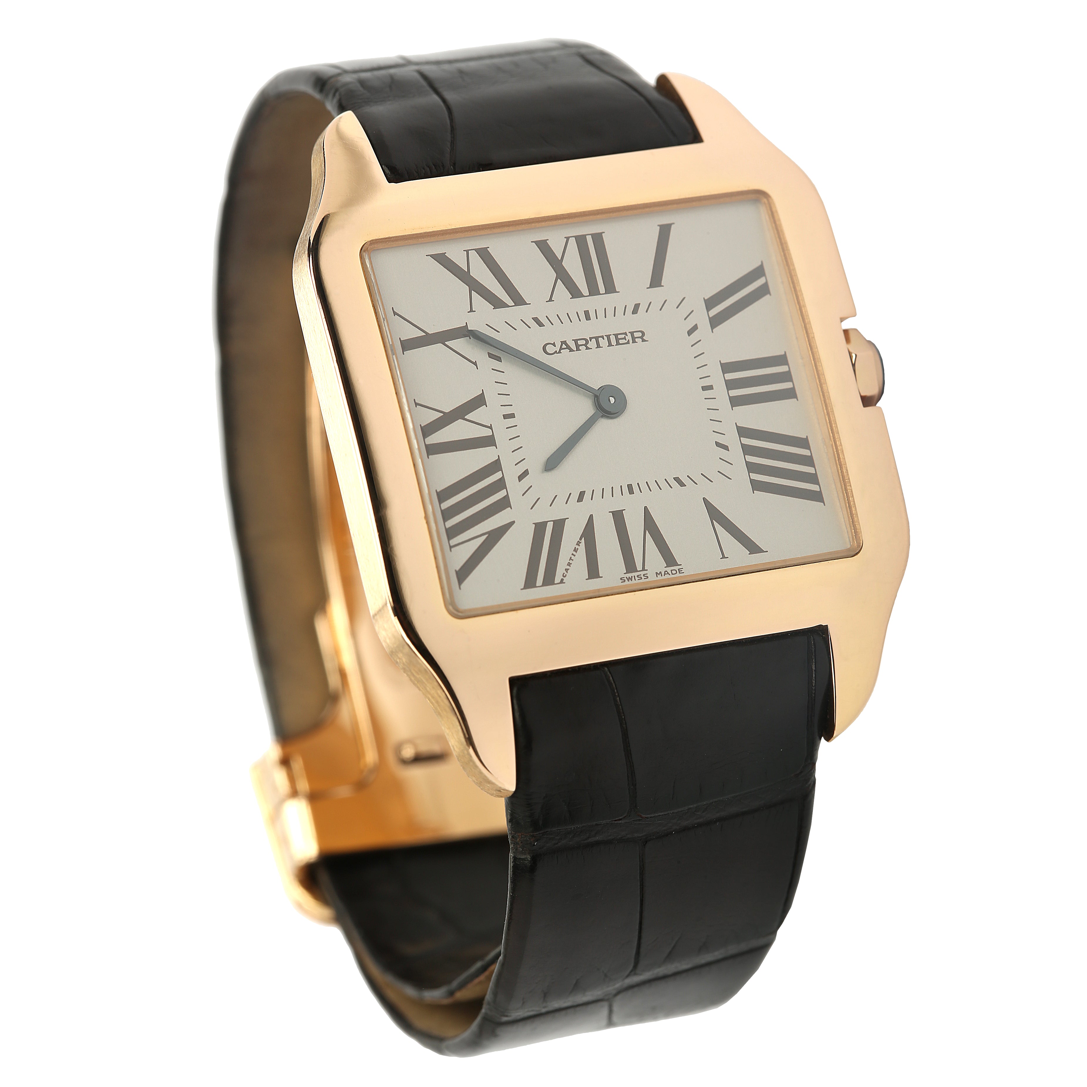 18k rose gold men's large Cartier 