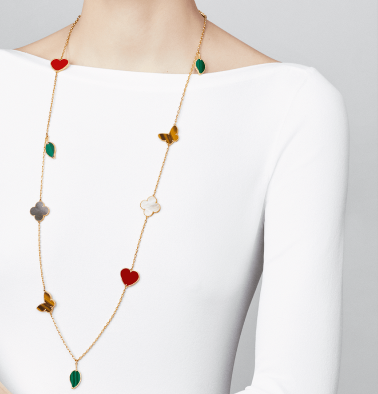 van cleef lucky alhambra necklace