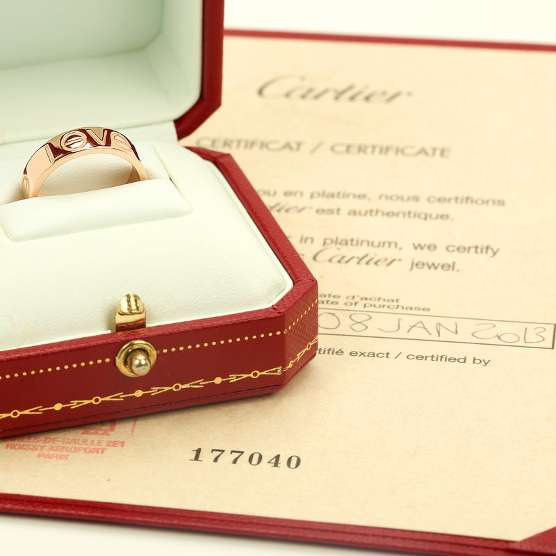 cartier love ring retail price