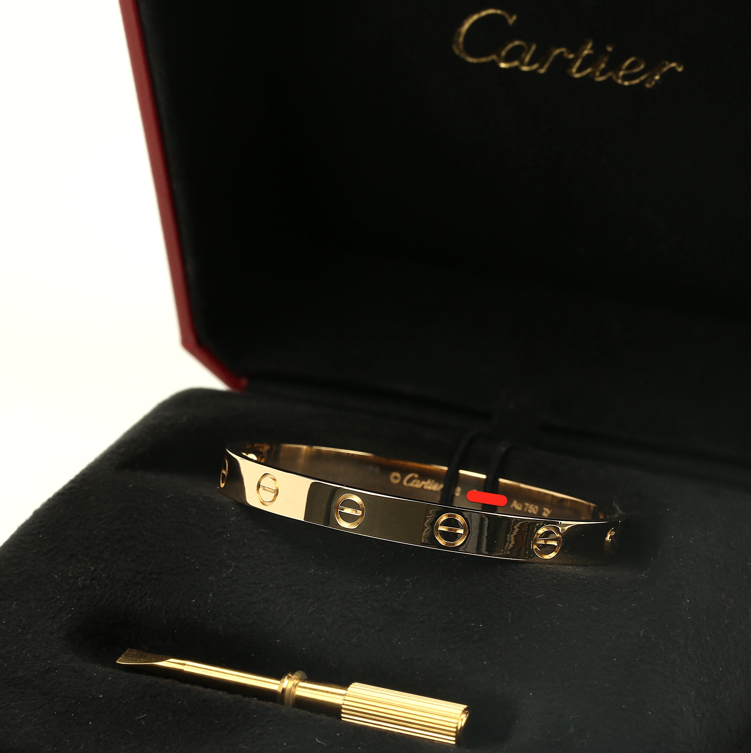 cartier love bracelet size 16 ebay