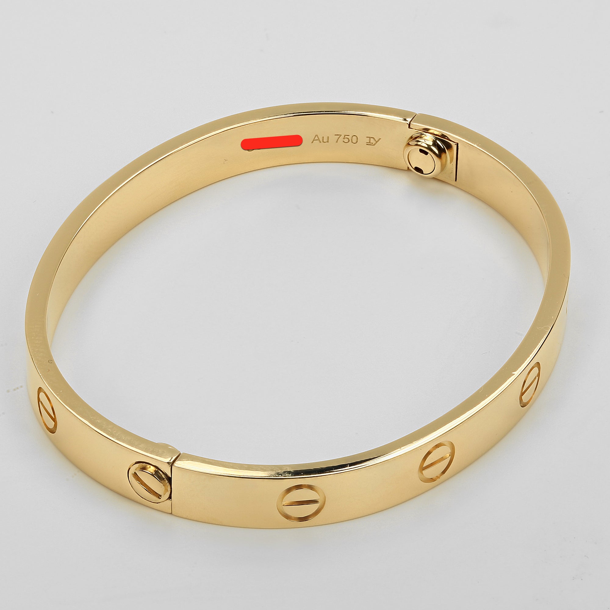 cartier love bracelet gold size 16