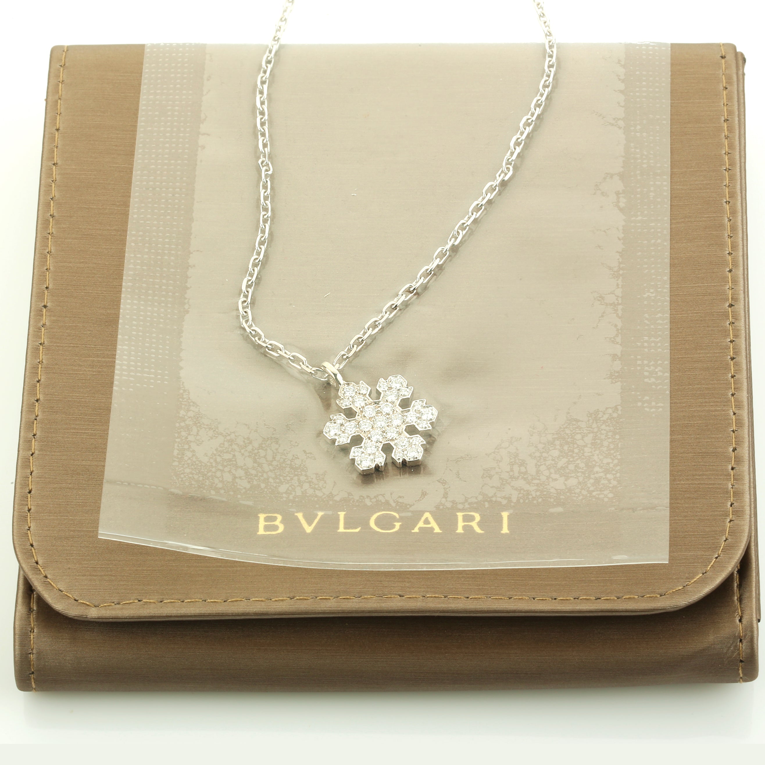 bvlgari snowflake necklace