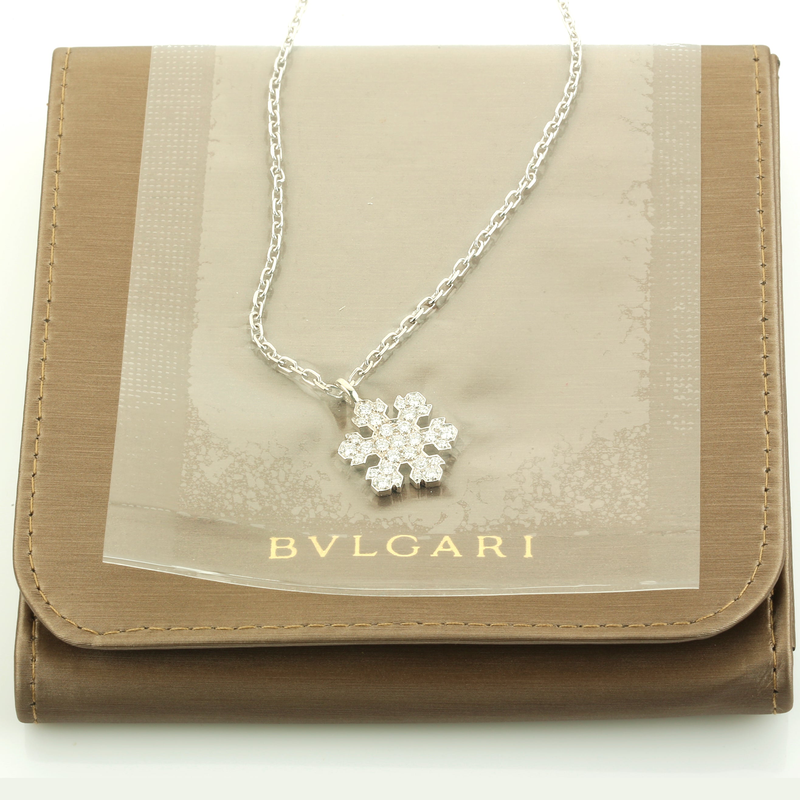 bvlgari snowflake pendant