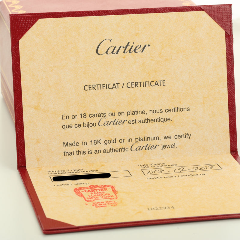 cartier certificate of authenticity
