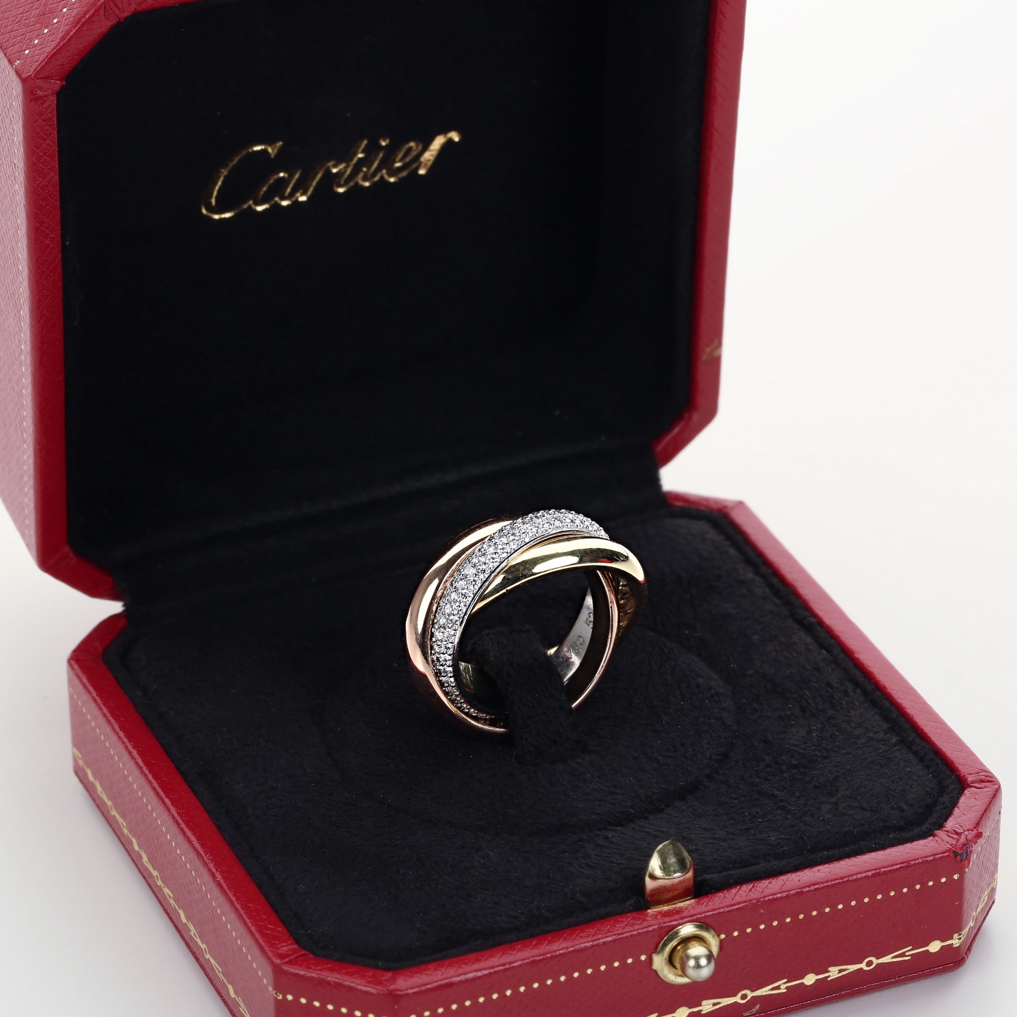 cartier trinity ring diamonds