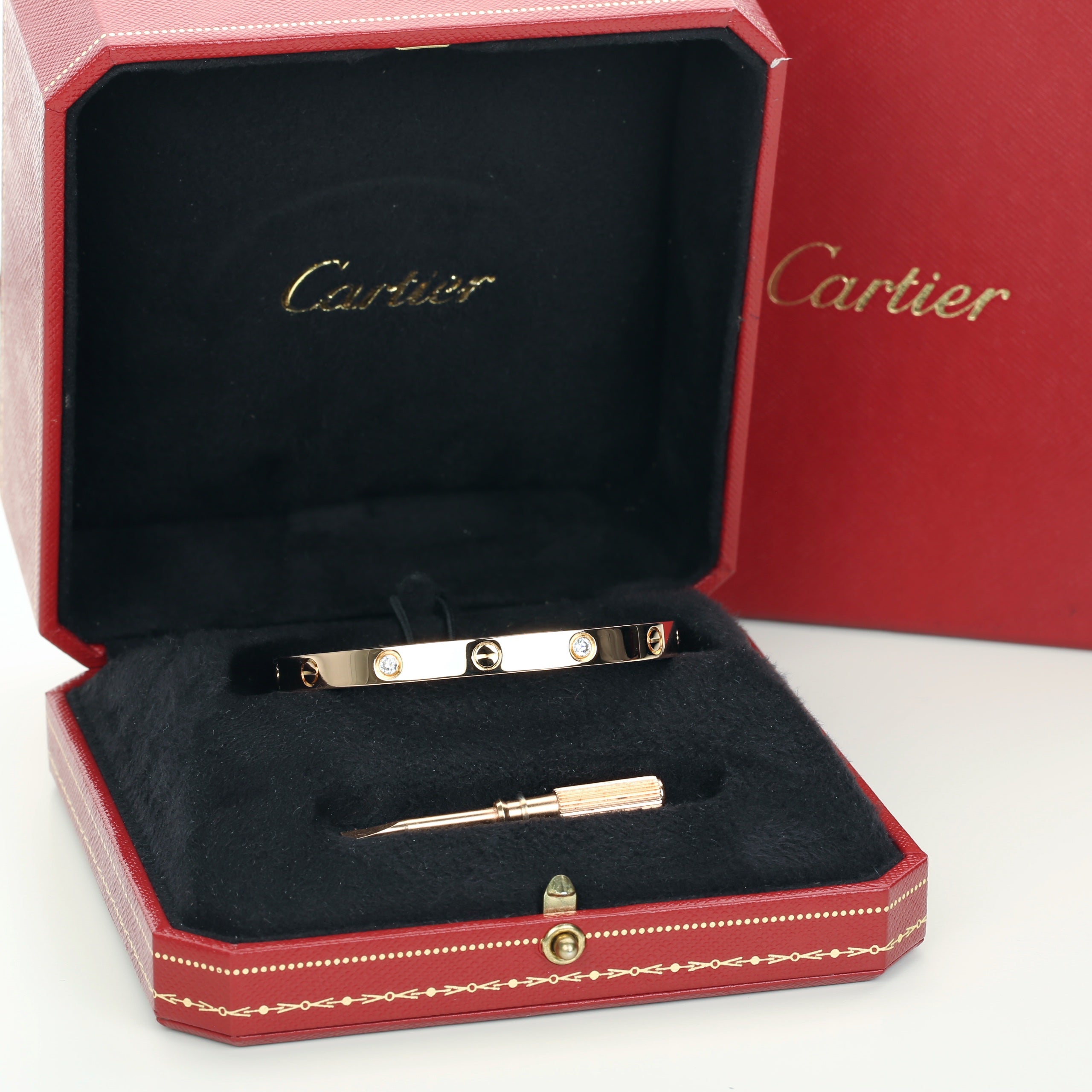 cartier love bracelet in box