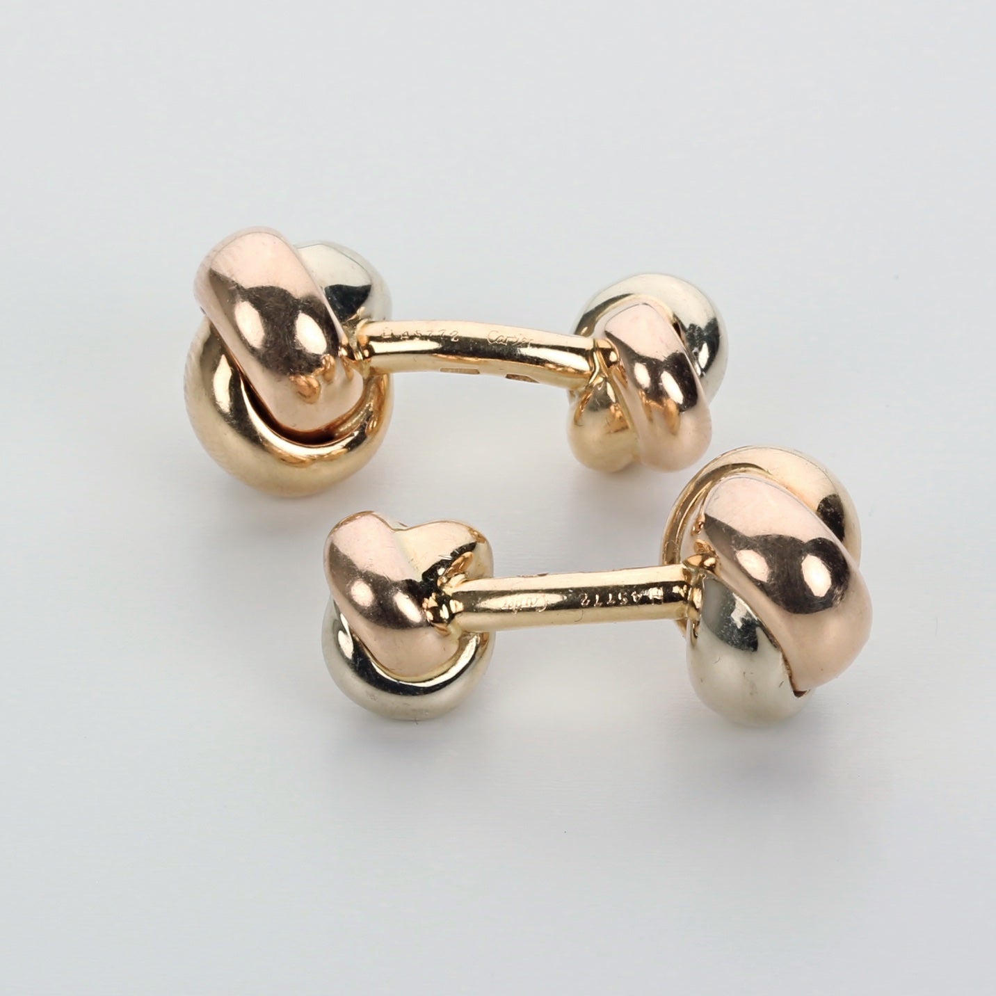 cartier rose gold cufflinks