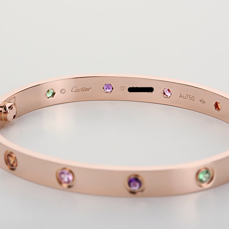 cartier love multicolor