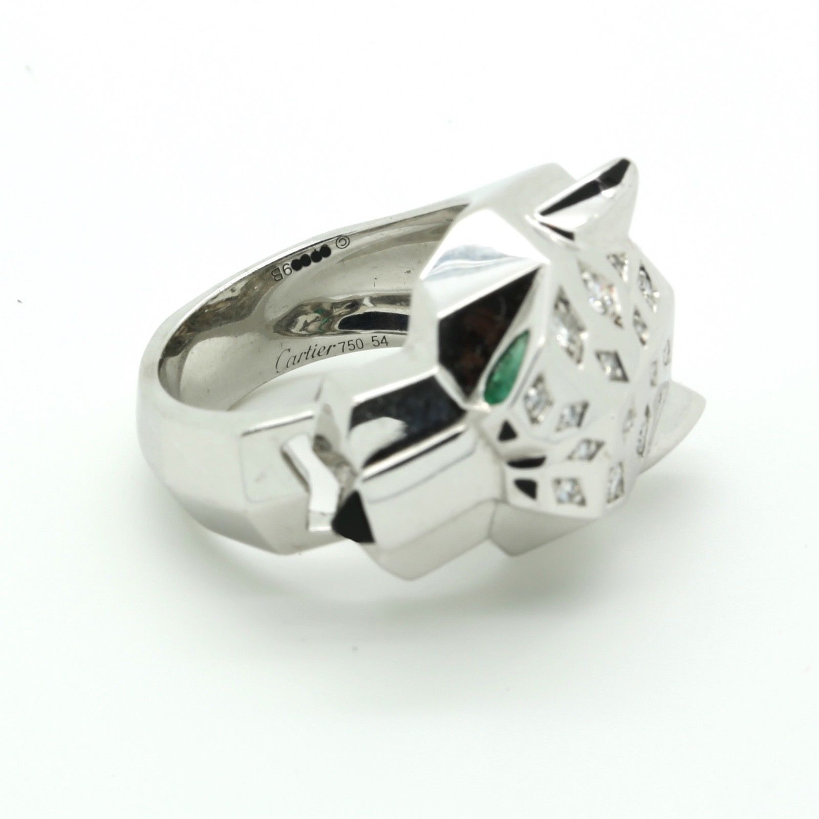 cartier panther ring white gold