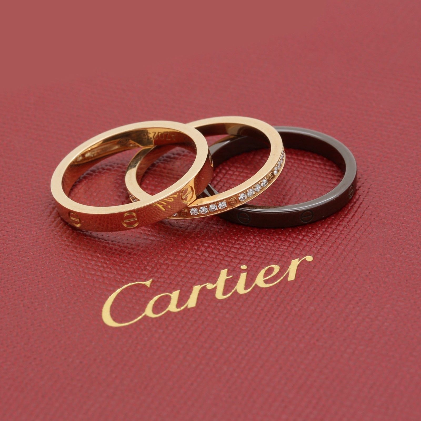 cartier love ring three bands