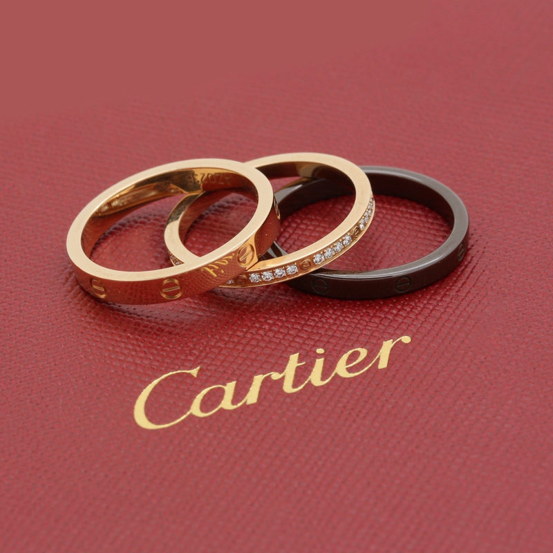 cartier 3 rings gold