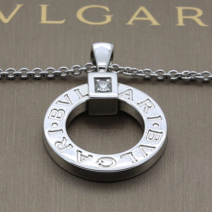 bulgari white gold necklace