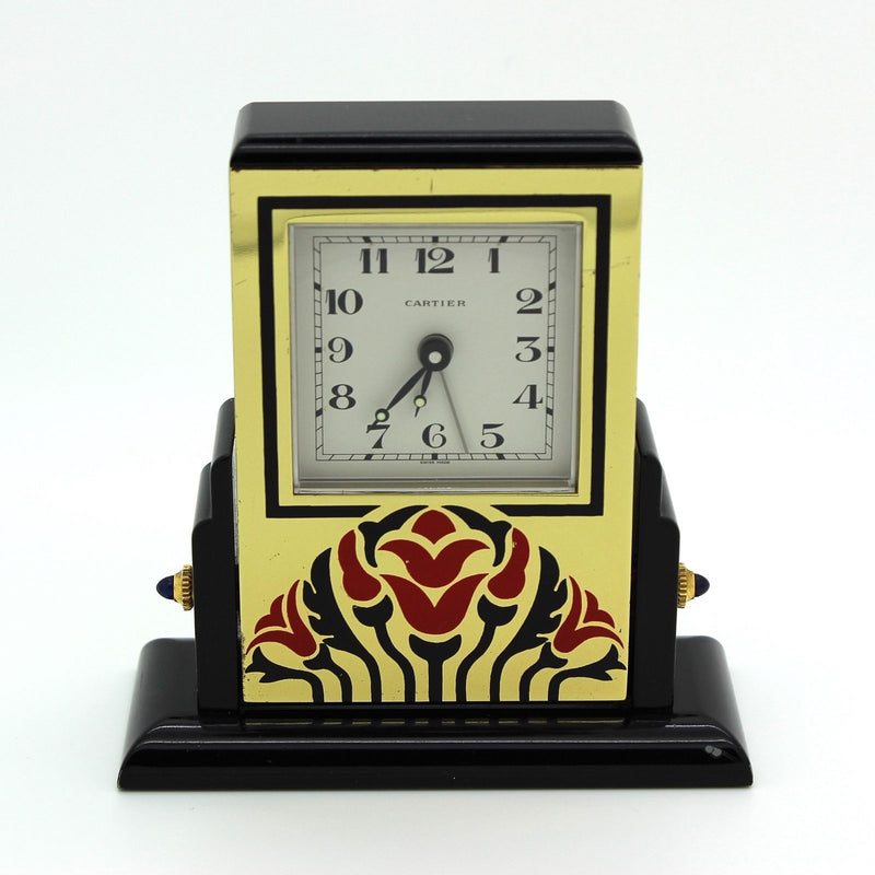 cartier deco clock