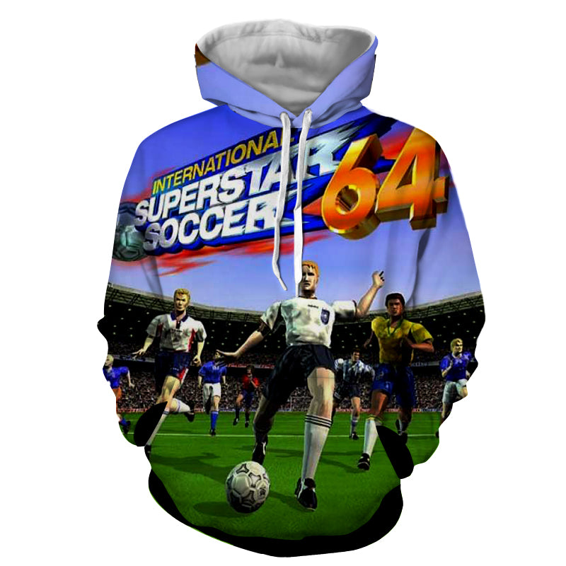 International Superstar Soccer 64 Hoodie Gamer Treasures