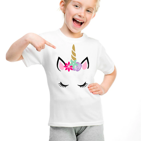 Unicorn Print Mommy and Me Matching T-Shirt