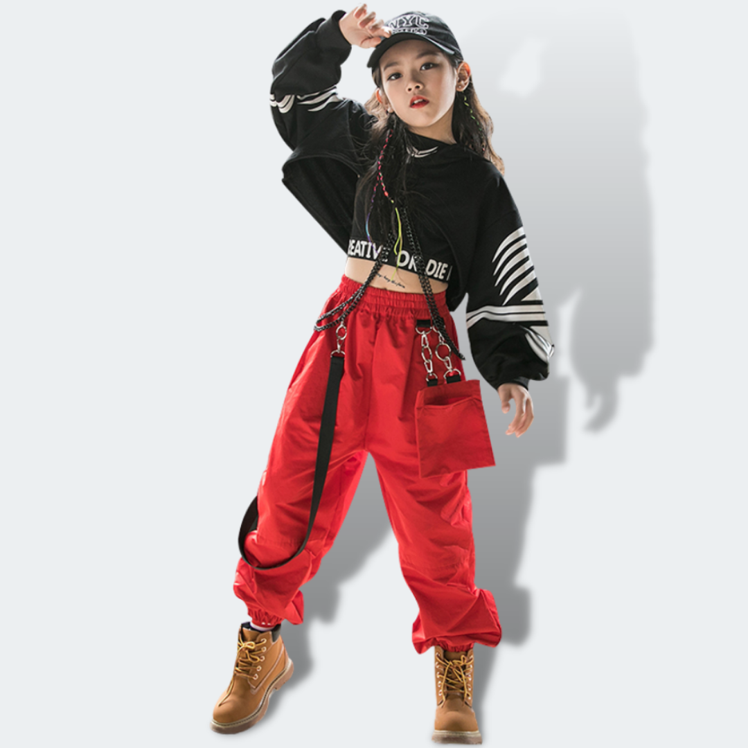 projector Onvoorziene omstandigheden Wordt erger Hip-Hop and Jazz Girls Dance Fashion Clothing Set - Chubibi