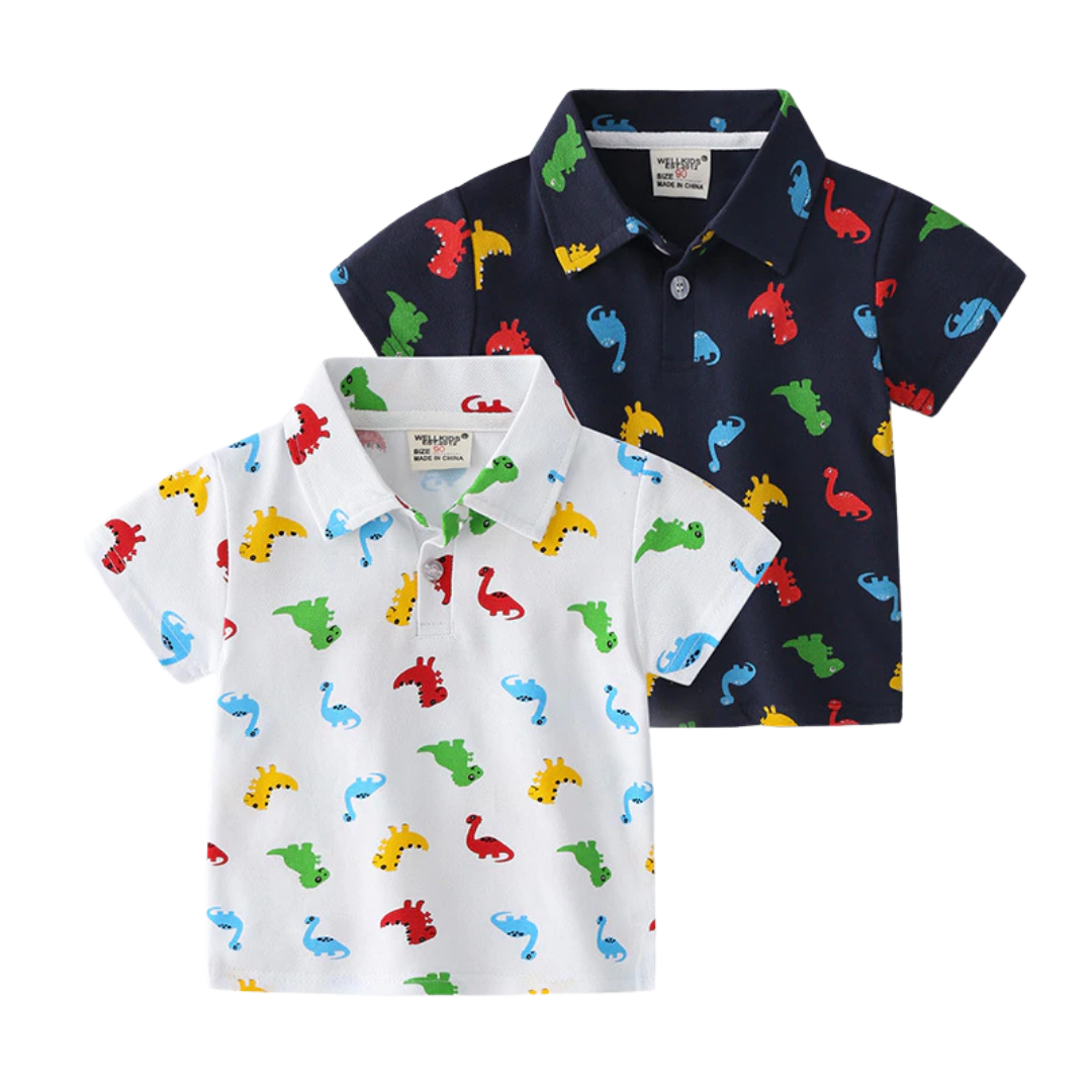 dinosaur logo polo shirt