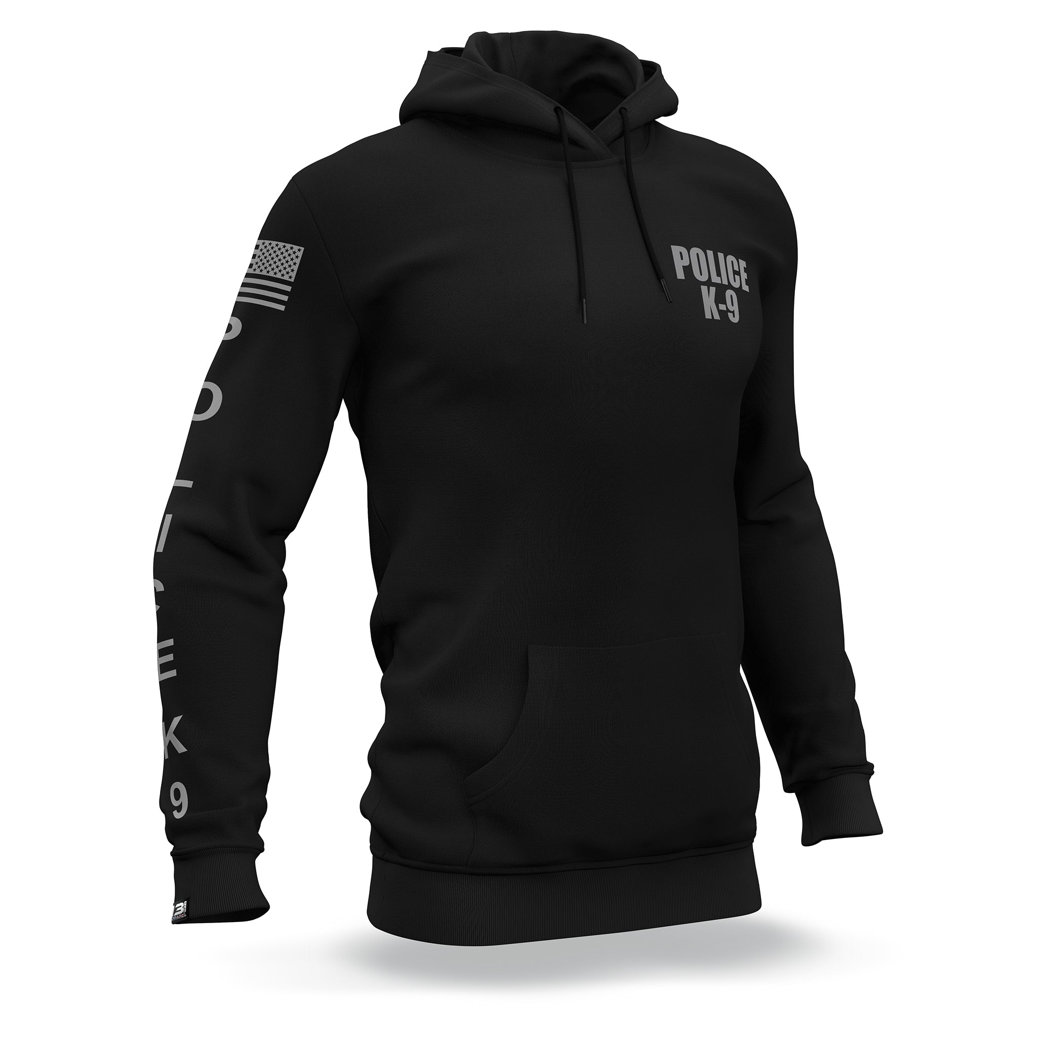 [BLY'B] Police K9 Hoodie [BLK/GRY] | 13 Fifty Apparel