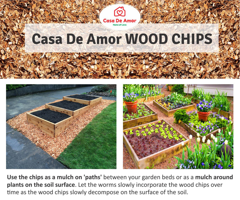 Casa De Amor Wood Chips For Mulching In Garden 100 Organic 10 Kg
