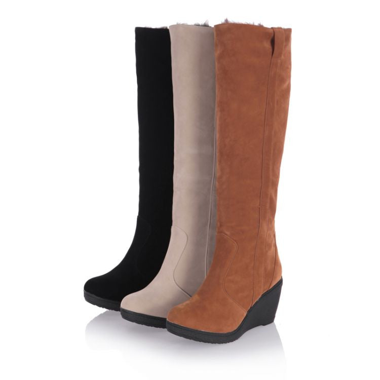 wedge winter boots