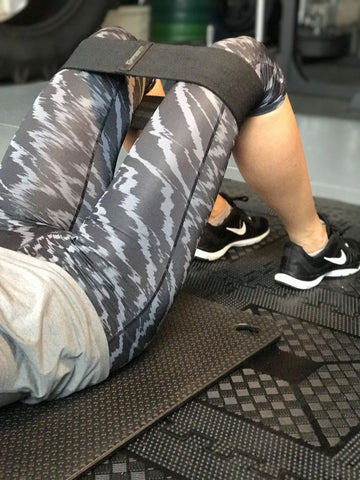 Athlete using mobility bands