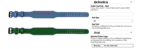 Screenshot of the Gunsmith Fitness custom belt builder