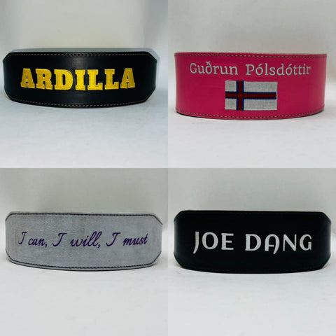 design personalized weightlifting belt