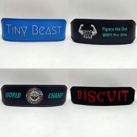 Premium custom lifting belts for the gym